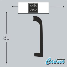 Плинтус напольный П16 80-19 Bello Deco-foto2