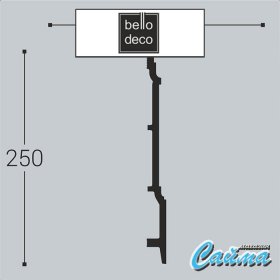 Плинтус напольный П17 250-23 Bello Deco-foto2