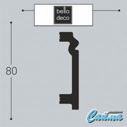 Плинтус напольный П3 80-20 Bello Deco-foto2