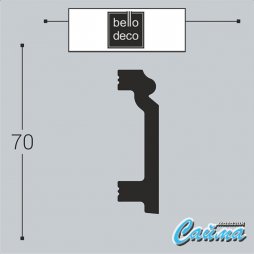 Плинтус напольный П7 70-20 Bello Deco-foto2