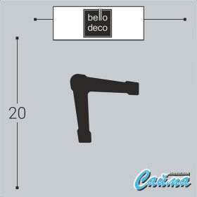 Угол из дюрополимера У1 20-20 Bello Deco-foto2