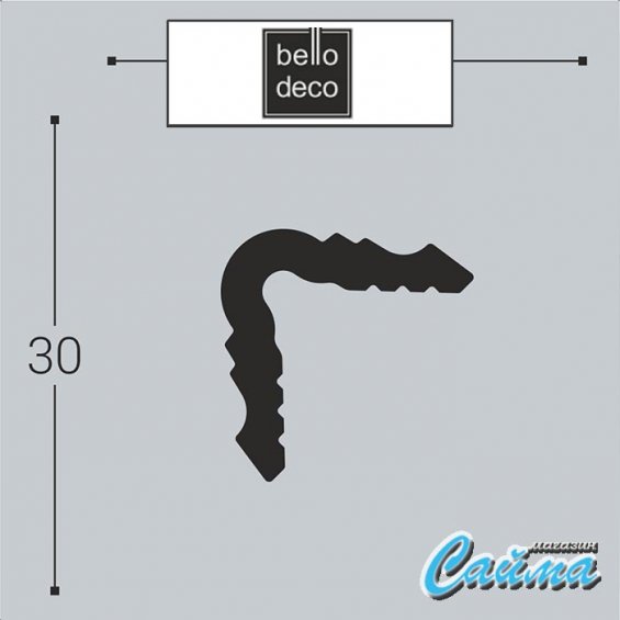 Угол из дюрополимера У2 30-30 Bello Deco