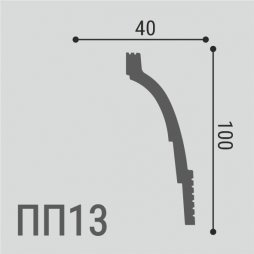 Карниз Де-Багет XPS POLYMER ПП 13 100/40-foto2