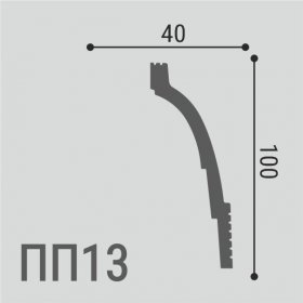 Карниз Де-Багет XPS POLYMER ПП 13 100/40-foto2
