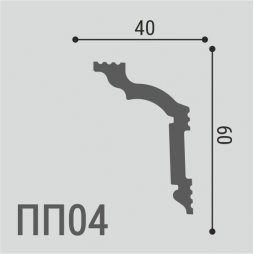 Карниз Де-Багет XPS POLYMER ПП 04 60/40-foto2