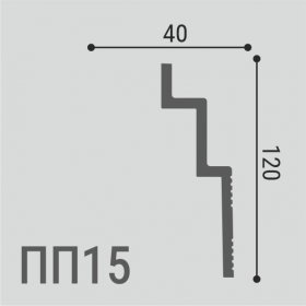 Карниз Де-Багет XPS POLYMER ПП 15 120/40-foto2