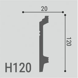 Плинтус Де-Багет напольный XPS POLYMER Н 120-foto2