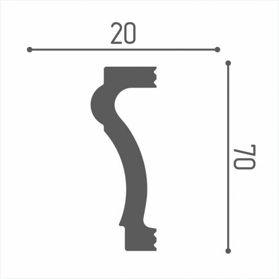 Молдинг Де-Багет XPS POLYMER М 70