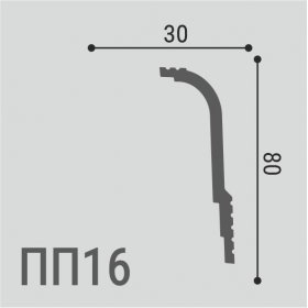 Карниз Де-Багет XPS POLYMER ПП 16 80/30-foto2