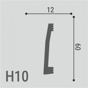 Плинтус Де-Багет напольный XPS POLYMER Н 10 60/12-foto2