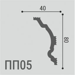 Карниз Де-Багет XPS POLYMER ПП 05 80/40-foto2