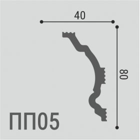 Карниз Де-Багет XPS POLYMER ПП 05 80/40-foto2