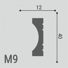 Молдинг Де-Багет XPS POLYMER М 9 40/12-foto2
