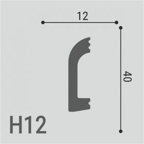 Плинтус Де-Багет напольный XPS POLYMER Н 12 40/12-foto2
