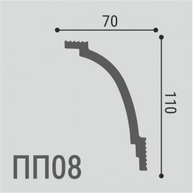 Карниз Де-Багет XPS POLYMER ПП 08 110/70-foto2