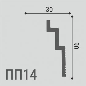 Карниз Де-Багет XPS POLYMER ПП 14 90/30-foto2