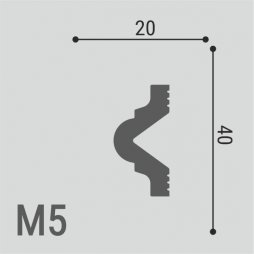 Молдинг Де-Багет XPS POLYMER М 5 40/20-foto2