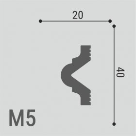 Молдинг Де-Багет XPS POLYMER М 5 40/20-foto2