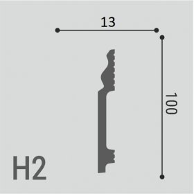 Плинтус Де-Багет напольный XPS POLYMER Н 2 100/13-foto2