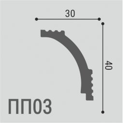 Карниз Де-Багет XPS POLYMER ПП 03 40/30-foto2