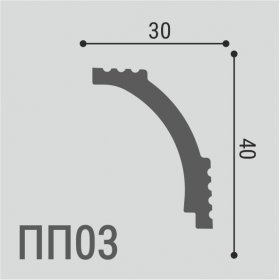 Карниз Де-Багет XPS POLYMER ПП 03 40/30-foto2