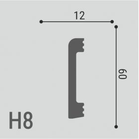 Плинтус Де-Багет напольный XPS POLYMER Н 8 60/12-foto2