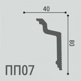 Карниз Де-Багет XPS POLYMER ПП 07 80/40-foto2