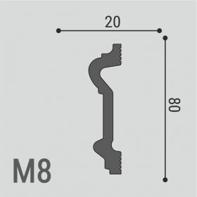 Молдинг Де-Багет XPS POLYMER М 8 80/20-foto2