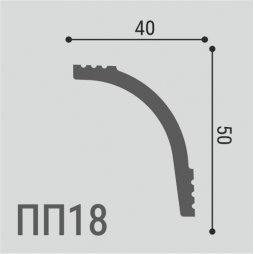 Карниз Де-Багет XPS POLYMER ПП 18 50/40-foto2