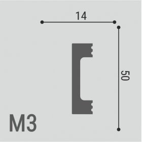 Молдинг Де-Багет XPS POLYMER М 3 50/14-foto4