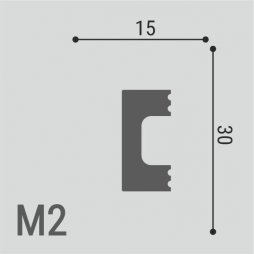 Молдинг Де-Багет XPS POLYMER М 2 30/15-foto2