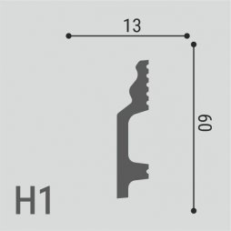Плинтус Де-Багет напольный XPS POLYMER Н 1 60/13-foto2