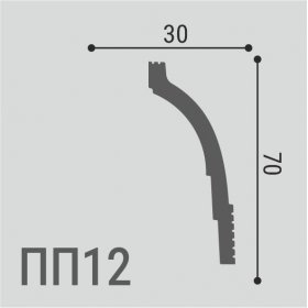 Карниз Де-Багет XPS POLYMER ПП 12 70/30-foto2