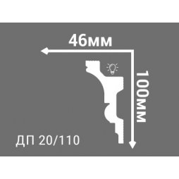 Карниз Де-Багет ДП 20/110-foto2