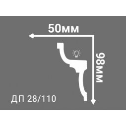 Карниз Де-Багет ДП 28/110-foto2