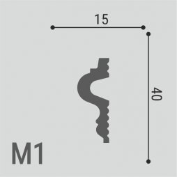 Молдинг Де-Багет XPS POLYMER М 1 40/15-foto2