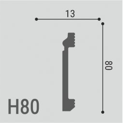 Плинтус Де-Багет напольный XPS POLYMER Н 80-foto2