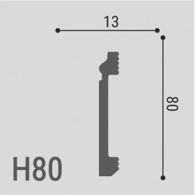 Плинтус Де-Багет напольный XPS POLYMER Н 80-foto2