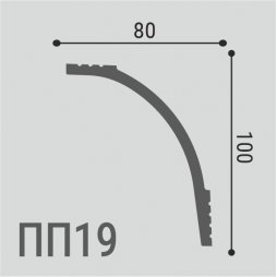Карниз Де-Багет XPS POLYMER ПП 19 100/80-foto2