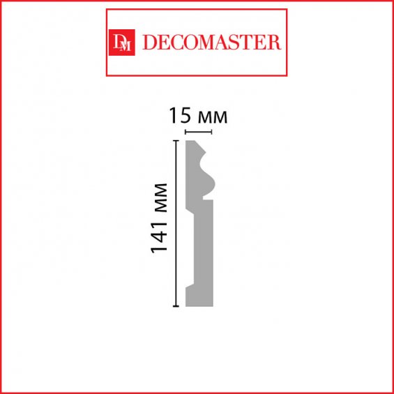 Плинтус Decomaster A035 (141*15*2000)