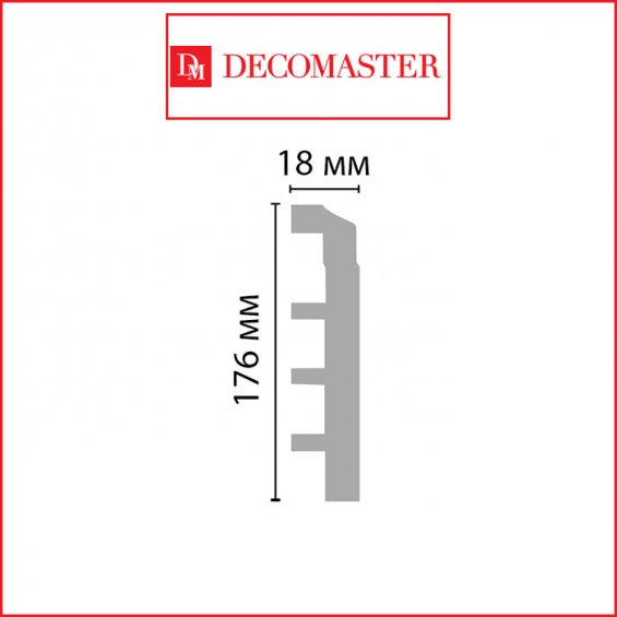 Плинтус Decomaster A246 (176*18*2000)