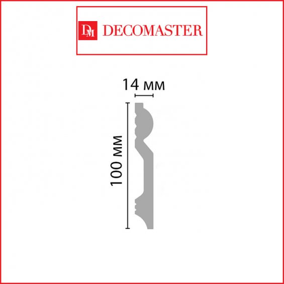 Плинтус Decomaster D137ДМ (100*14*2000)