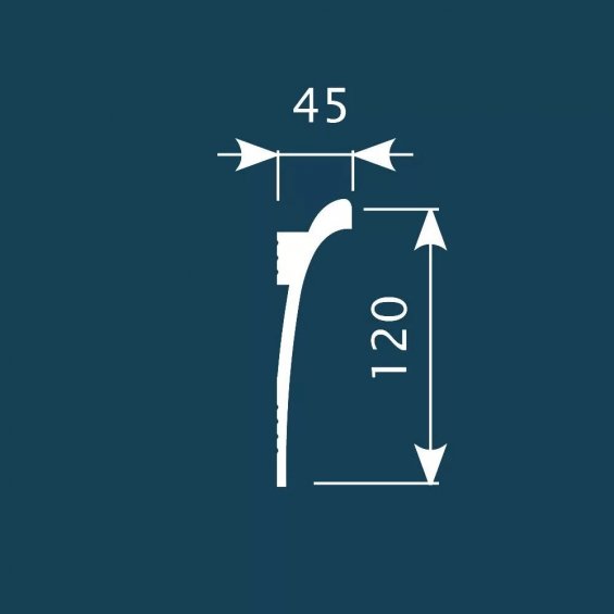 Карниз CoSca KX003 (45х120х2000)