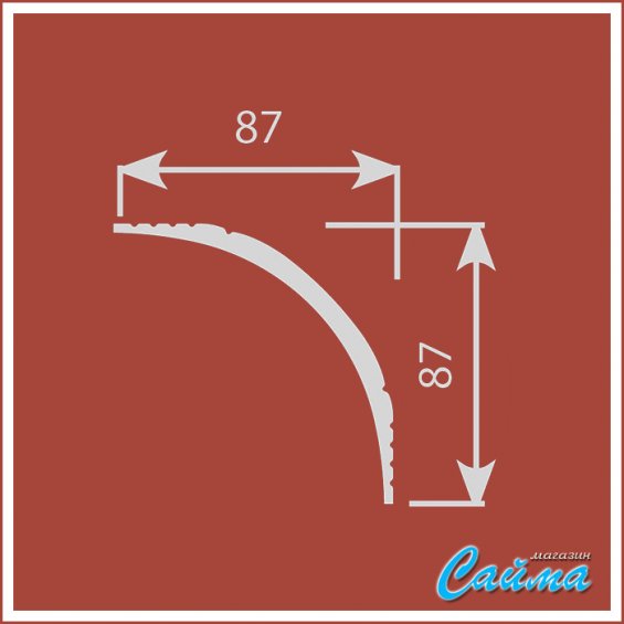Карниз CoSca KX009 (87х87х2000)