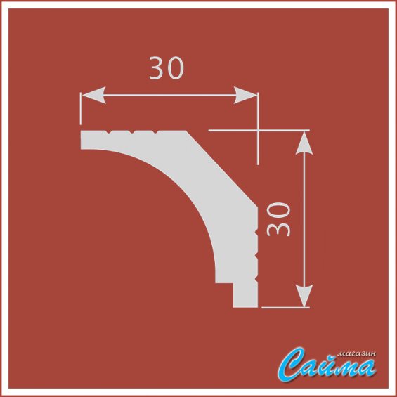 Карниз CoSca KX019 (30х30х2000)