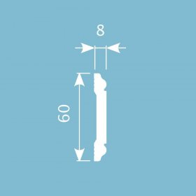 Молдинг CoSca MX008 (60х8х2000) (МХ008)-foto2