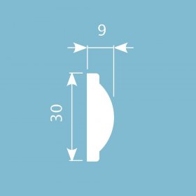 Молдинг CoSca MX017 (30х9х2000) (МХ017)-foto2