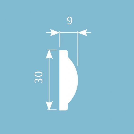 Молдинг CoSca MX017 (30х9х2000) (МХ017)