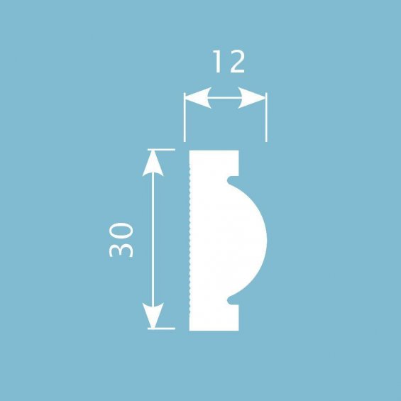 Молдинг CoSca MX042 (30х12х2000) (МХ042)