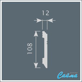 Плинтус Cosca PX005 (12х108х2000)-foto2
